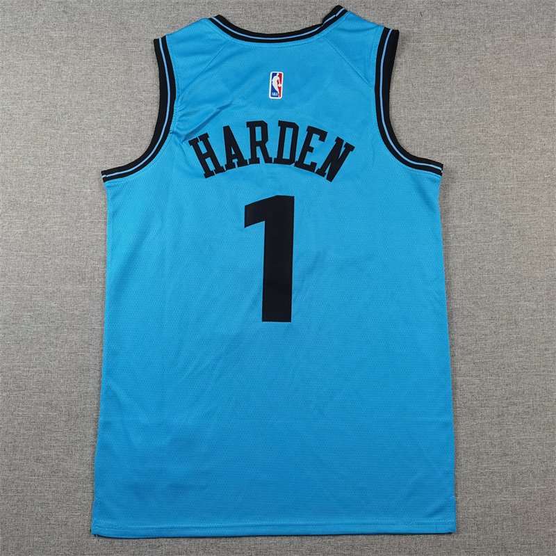 Men Los Angeles Clippers #1 Harden blue 2024 2025 NBA jersey->youth nba jersey->Youth Jersey